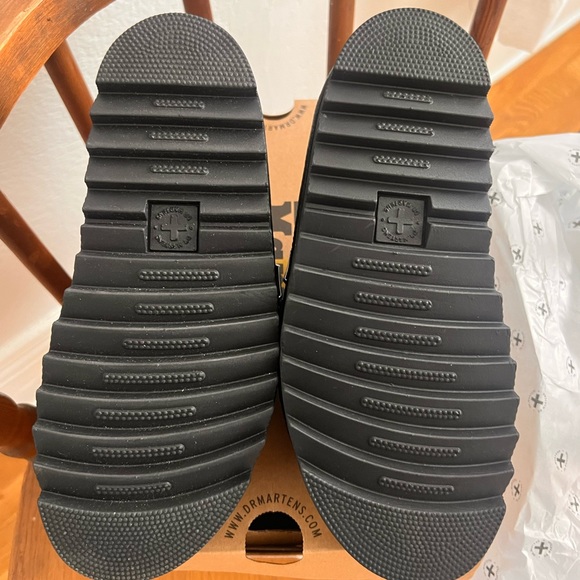 Dr. Martens Women's Slide Sandal, Black Hydro Leather 7 - Picture 2 of 5